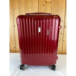 Rimowa Carry-on Suitcase, about 19.5 x 13.5 inches- Burgundy